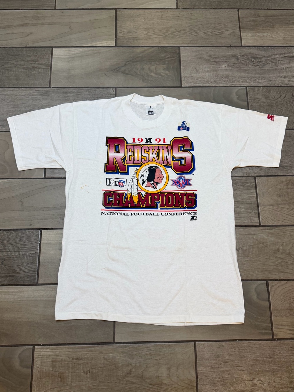 Vintage 1991 Washington Redskin NFC Champions Super Bowl XXVI Deadstock Starter